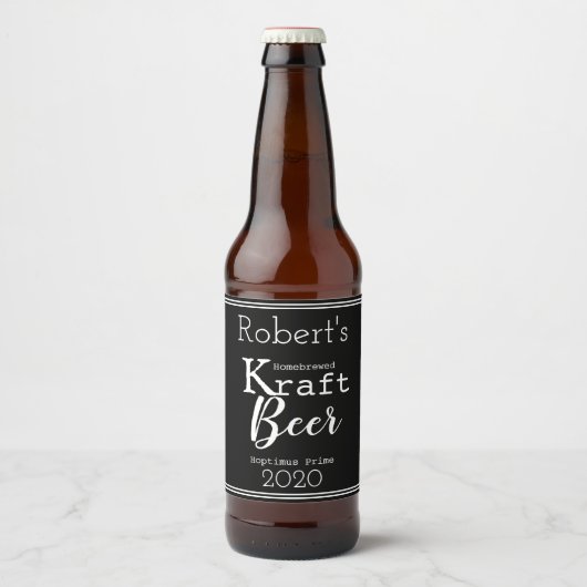 Gepersonaliseerde geHomebreide bier Bier Etiket (Voorkant)
