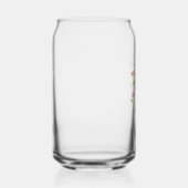 Gepersonaliseerde Geïllustreerde Bloemen Bruidsmei Blikvorm Glas (Rechts)