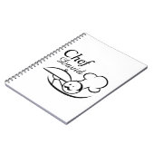 Gepersonaliseerde geïllustreerde Chef Notitieboek (Linkerzijde)