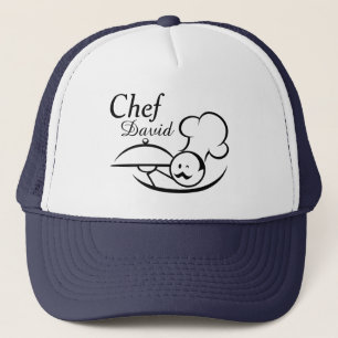 Gepersonaliseerde geïllustreerde Chef Trucker Pet