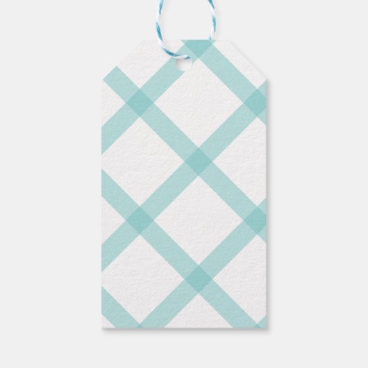 Gepersonaliseerde geïllustreerde paashaas cadeau L Cadeaulabel (Achterkant)