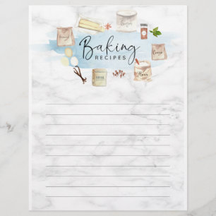 Gepersonaliseerde geïllustreerde Waterverf-bakken Briefhoofd