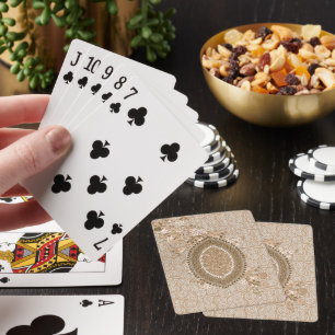 Gepersonaliseerde -geïnspireerde Bloemen Speeldek Pokerkaarten