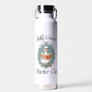 Gepersonaliseerde Gekke Goose Teacher Club Waterfles