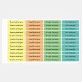 Gepersonaliseerde gekleurde tekst Terug naar schoo Labels (Vel)