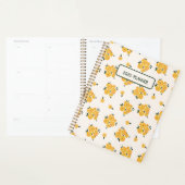 Gepersonaliseerde Gele Bloemen Dagboek 2025 Planner (Display)