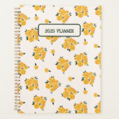 Gepersonaliseerde Gele Bloemen Dagboek 2025 Planner