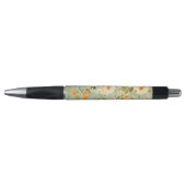 Gepersonaliseerde Gele Cream Bloemen Business Pen (Voorkant)