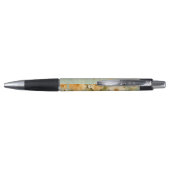 Gepersonaliseerde Gele Cream Bloemen Business Pen (Achterkant)