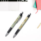 Gepersonaliseerde Gele Cream Bloemen Business Pen
