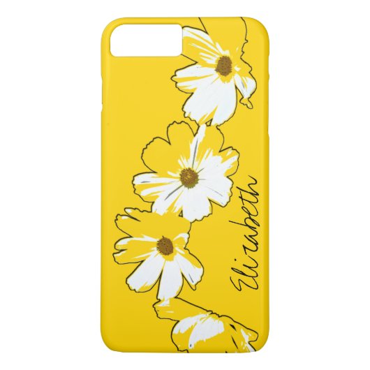 Gepersonaliseerde gele Daisy Chain Case-Mate iPhone Case (Achterkant)