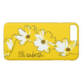 Gepersonaliseerde gele Daisy Chain Case-Mate iPhone Case (Achterkant (Horizontaal))