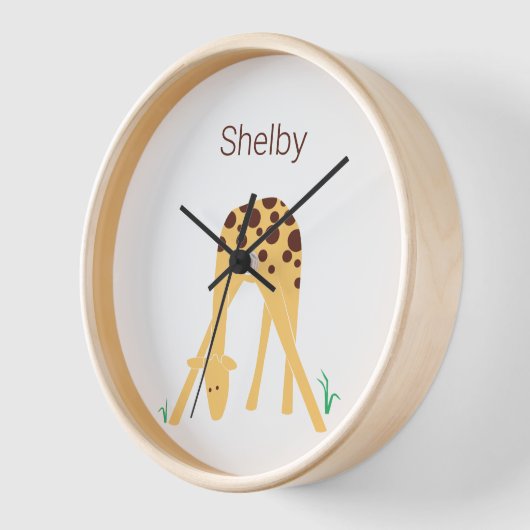 Gepersonaliseerde Gele Giraffe, 10"  (Hoek)