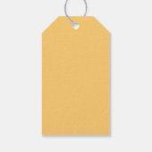 Gepersonaliseerde Gele Giraffe Baby shower Verjaar Cadeaulabel (Achterkant)