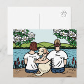 Gepersonaliseerde gele Labour Family Brown S Briefkaart (Voorkant / Achterkant)