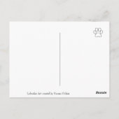 Gepersonaliseerde gele Labour Family Brown S Briefkaart (Achterkant)