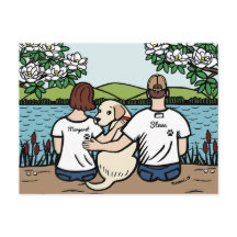 Gepersonaliseerde gele Labour Family Brown S