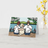 Gepersonaliseerde gele Labour Family Brown S Kaart (Gele Bloem)