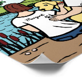 Gepersonaliseerde gele Labour Family Brown S Poster (Hoek)