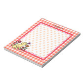 Gepersonaliseerde gele labrador & groen notitieblok (Linkerzijde)