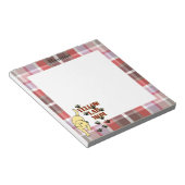 Gepersonaliseerde gele mam van het Laboratorium Notitieblok (Schuin)