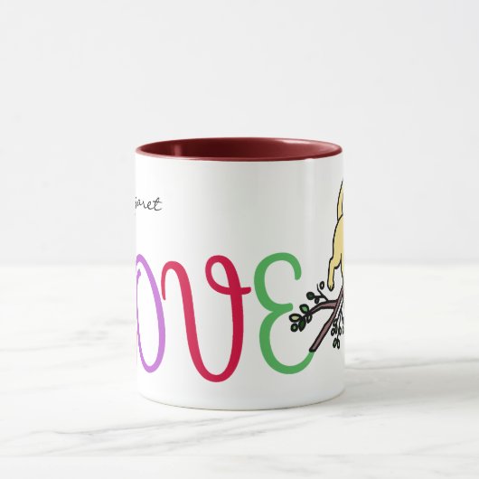 Gepersonaliseerde gele Mok van de Arbeidsmassa (Midden)