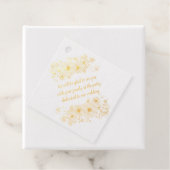 Gepersonaliseerde gele paarse uitnodiging. bedankjes labels (Met doos)