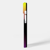 Gepersonaliseerde gele radiale textuur iphone 15 Case-Mate iPhone case (Achterkant / Links)