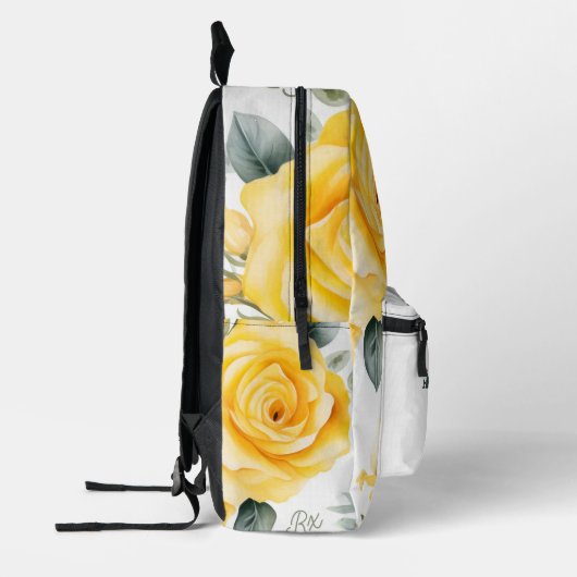 Gepersonaliseerde Gele Rozen en RX Symbool Rugzak (Links)