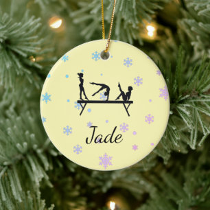 GEPERSONALISEERDE GELE TURNORNAMENTEN KERAMISCH ORNAMENT
