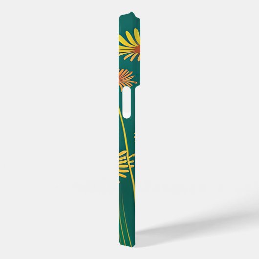 Gepersonaliseerde gele wilde bloemen Case-Mate iPhone case (Achterkant / Rechts)