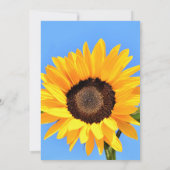 Gepersonaliseerde gele zonnebloem Kaart aangepaste (Achterkant)