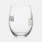 Gepersonaliseerde Gelicentieerde Estheticus Cosmet Wijnglas Zonder Voet (Rechts)