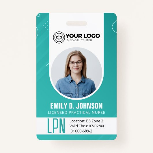 Gepersonaliseerde Gelicentieerde Praktische Verple Badge (Voorkant)