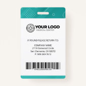 Gepersonaliseerde Gelicentieerde Praktische Verple Badge (Achterkant)