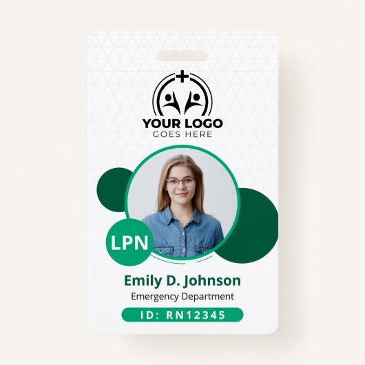 Gepersonaliseerde Gelicentieerde Praktische Verple Badge (Voorkant)