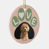 Gepersonaliseerde geliefde Bont Baby Paw Keramisch Ornament (Rechts)