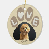 Gepersonaliseerde geliefde Bont Baby Paw Keramisch Ornament (Links)