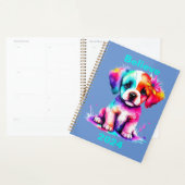 Gepersonaliseerde "Geloof" 2024 Planner, Puppy Planner (Display)