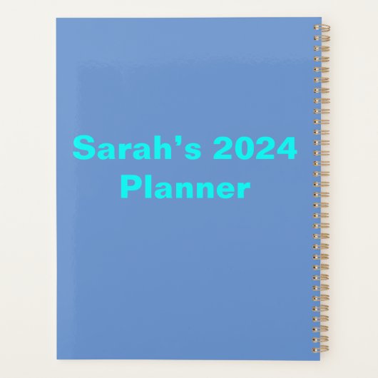 Gepersonaliseerde "Geloof" 2024 Planner, Puppy Planner (Achterkant)