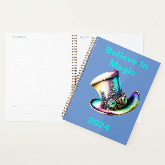 Gepersonaliseerde "Geloof in magie" 2024 Planner (Display)
