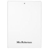 Gepersonaliseerde geloof retro leraar waardering klembord (Achterkant)