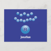 Gepersonaliseerde Gelukkige 8e Verjaardag Bouncing Briefkaart (Voorkant)