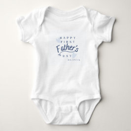 Gepersonaliseerde Gelukkige Eerste Vaderdag Romper