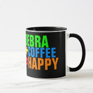 gepersonaliseerde gelukkige koffieformule mok