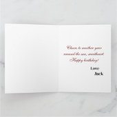 Gepersonaliseerde Gelukkige Verjaardag Foto vrouw Kaart (Binnen)