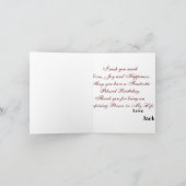 Gepersonaliseerde Gelukkige Verjaardag Foto vrouw  Kaart (Binnen)