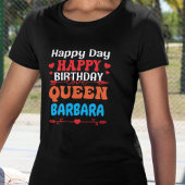 Gepersonaliseerde gelukkige verjaardag Fun Simple T-shirt