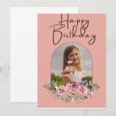 Gepersonaliseerde gelukkige verjaardag kaart (Voorkant / Achterkant)