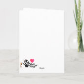 Gepersonaliseerde gelukkige verjaardag met kat en  kaart (Achterkant)